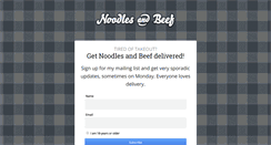 Desktop Screenshot of noodlesandbeef.com