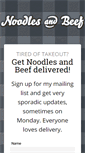 Mobile Screenshot of noodlesandbeef.com