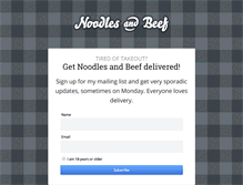 Tablet Screenshot of noodlesandbeef.com